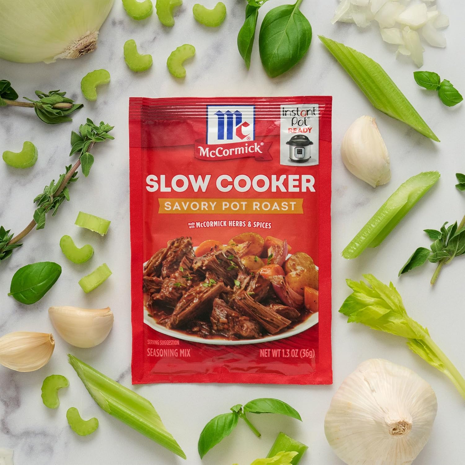 McCormick Slow Cooker Savory Pot Roast Seasoning Mix – Family Dinner Pantry Staple for Homestyle Comfort Meals
