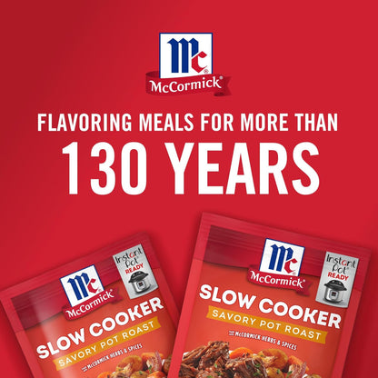 McCormick Slow Cooker Savory Pot Roast Seasoning Mix – Family Dinner Pantry Staple for Homestyle Comfort Meals