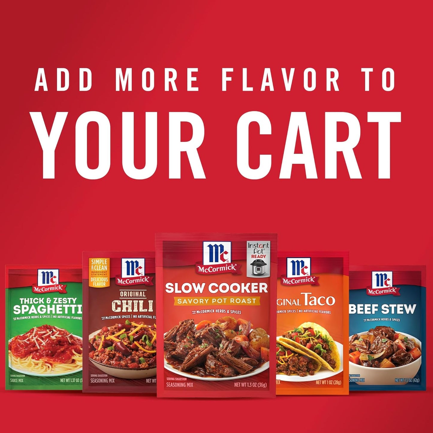 McCormick Slow Cooker Savory Pot Roast Seasoning Mix – Family Dinner Pantry Staple for Homestyle Comfort Meals