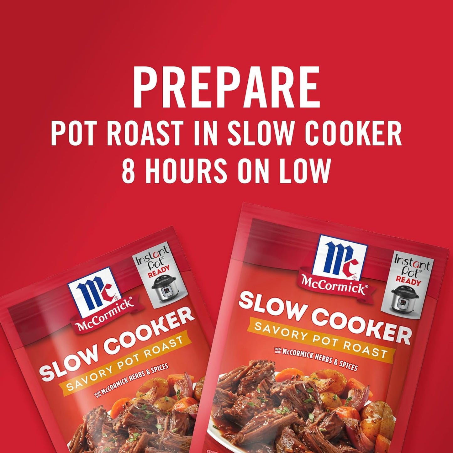 McCormick Slow Cooker Savory Pot Roast Seasoning Mix – Family Dinner Pantry Staple for Homestyle Comfort Meals