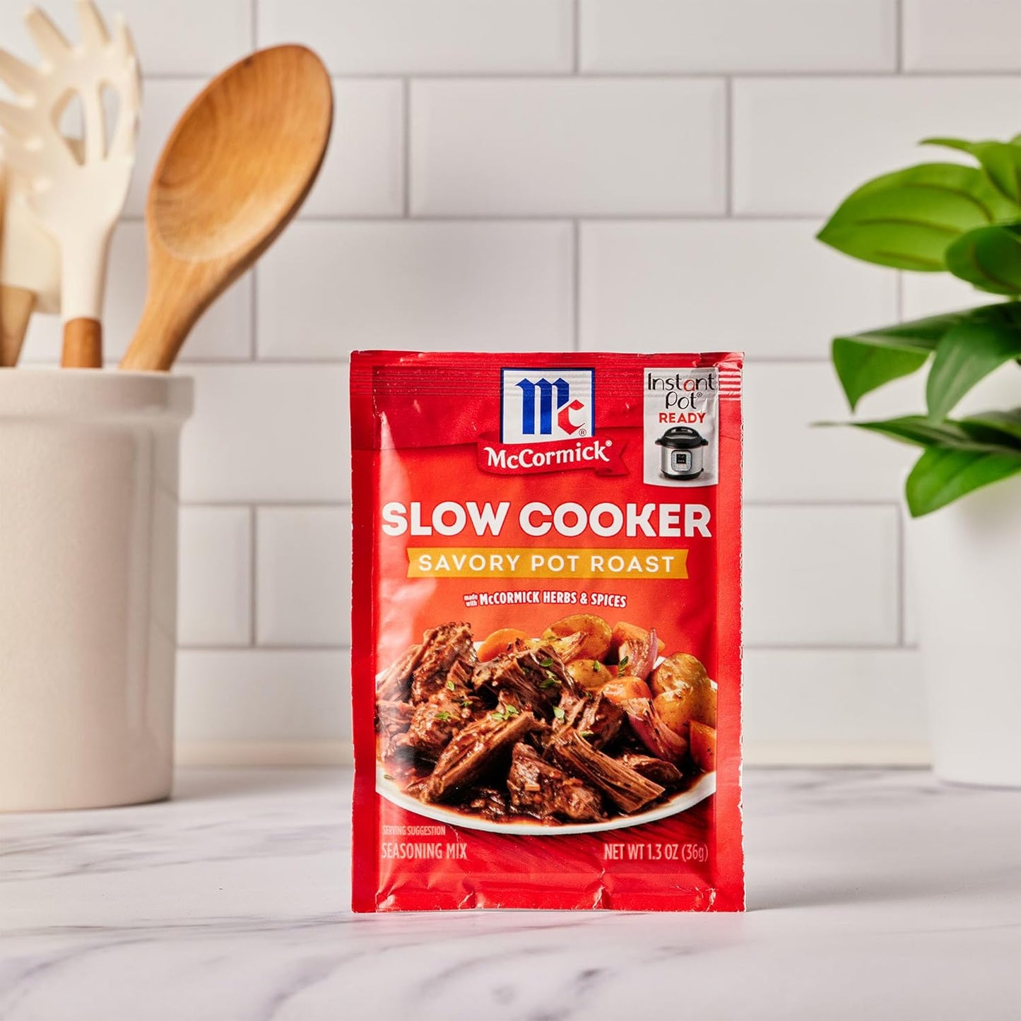 McCormick Slow Cooker Savory Pot Roast Seasoning Mix – Family Dinner Pantry Staple for Homestyle Comfort Meals