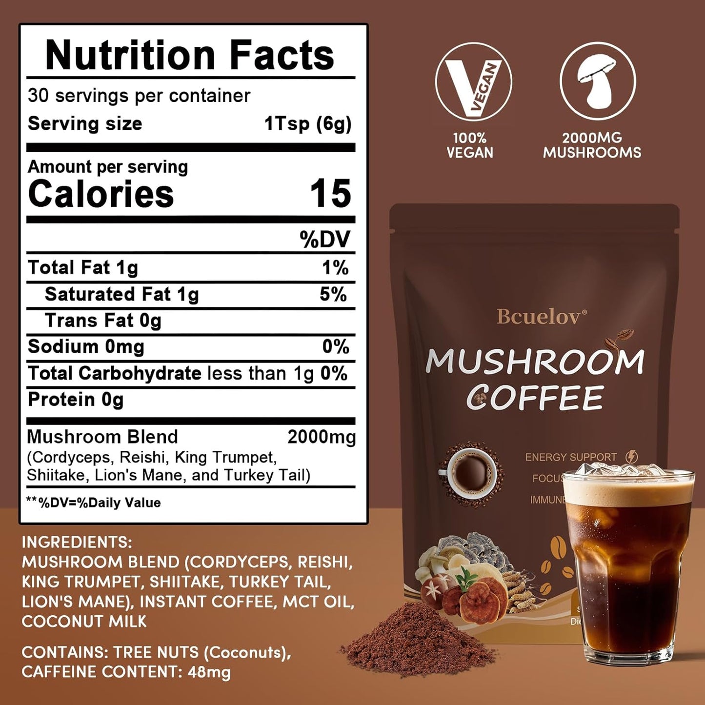 mct oil added for sustained energy and ketone support