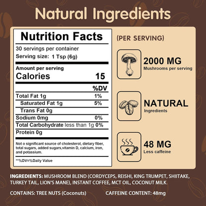 mct oil and coconut milk powder added for ketones and creaminess