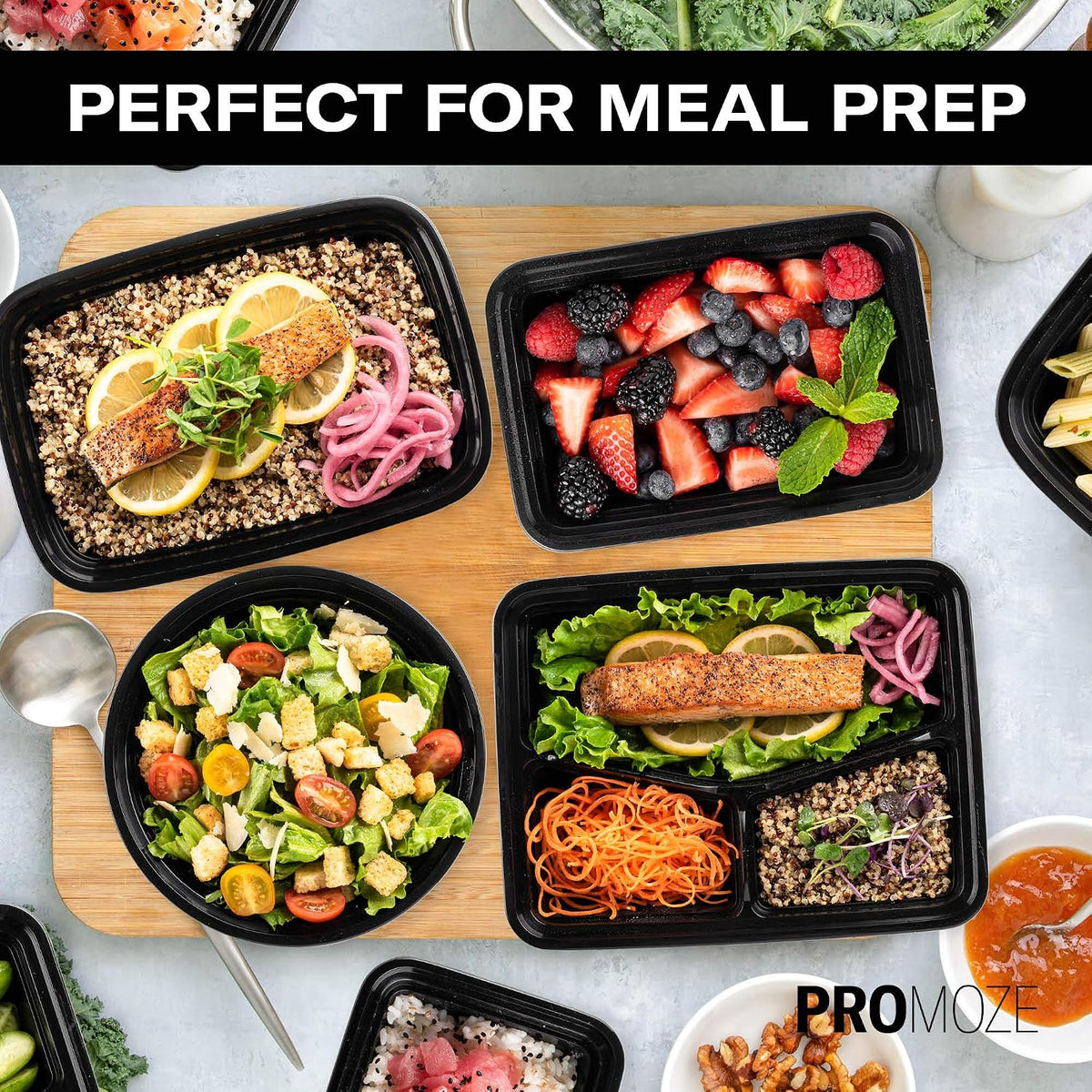 MealVault Pro – Fitness Meal Prep Container for Gym-Goers, 28 oz Single-Compartment Portion Control Box