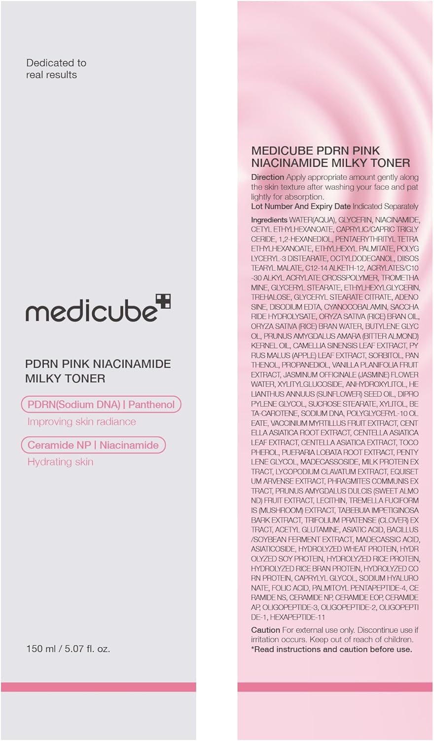 medicube PDRN Milky Toner – Premium Salmon DNA Treatment for a Luminous Glass Complexion, High-End Vanity Essential