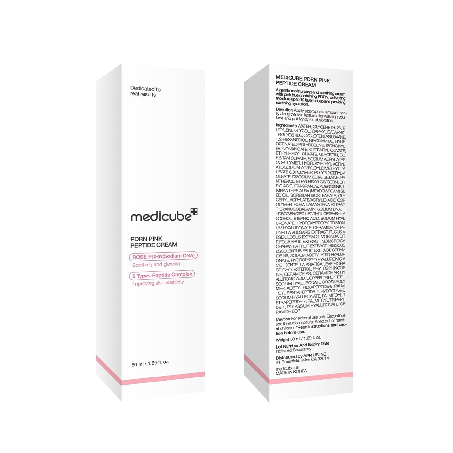 medicube PDRN Pink Hyaluronic Cream – Premium Vanity Display, Salmon DNA Glow Moisturizer