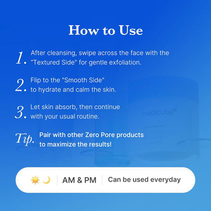medicube Zero Pore Pad 2.0 – Elevated Vanity Indulgence, Premium K-Beauty Pore Refining Toner Pads