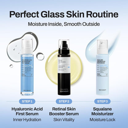 MEDITHERAPY Retinal Skin Booster Serum 5.07 fl oz | Premium Korean Retinal Serum for Face and Body, Elegant Vanity Skincare Essential