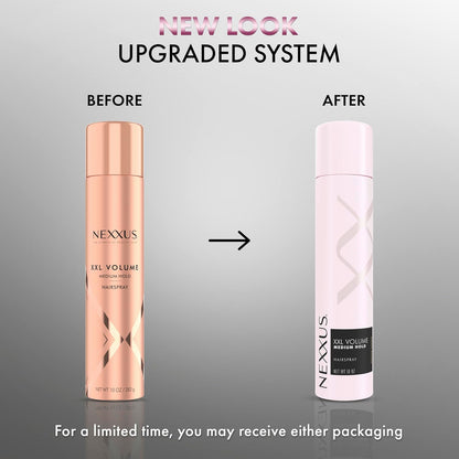 medium, flexible hold with glossy shine finish and no stiffness or crunch