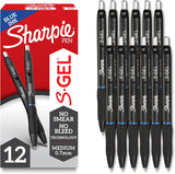 Sharpie S-Gel Pens for Office Professionals and Admins, Medium Point 0.7mm Blue Ink for Smudge-Free Note-Taking and Document Signing