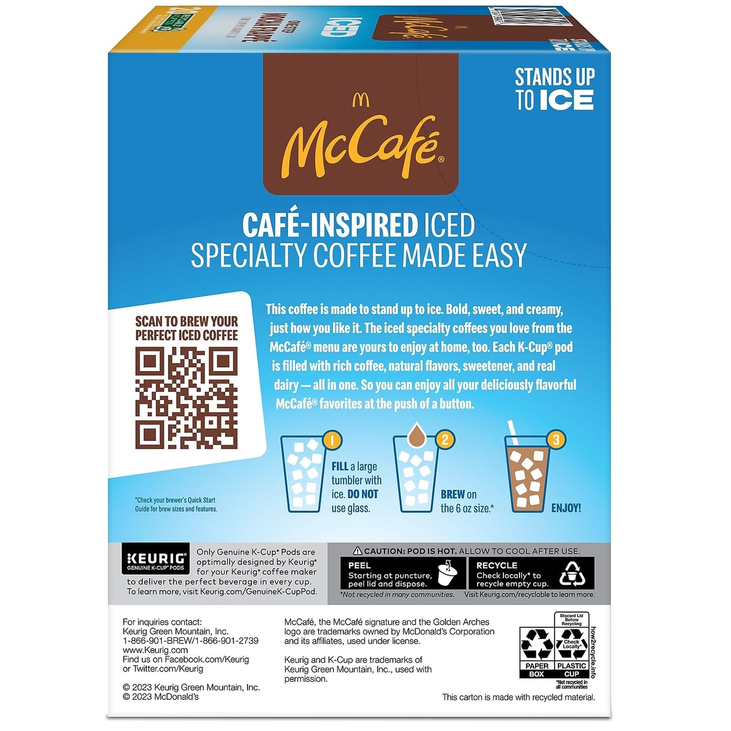 medium roast, caffeinated arabica coffee with 30-day shelf life