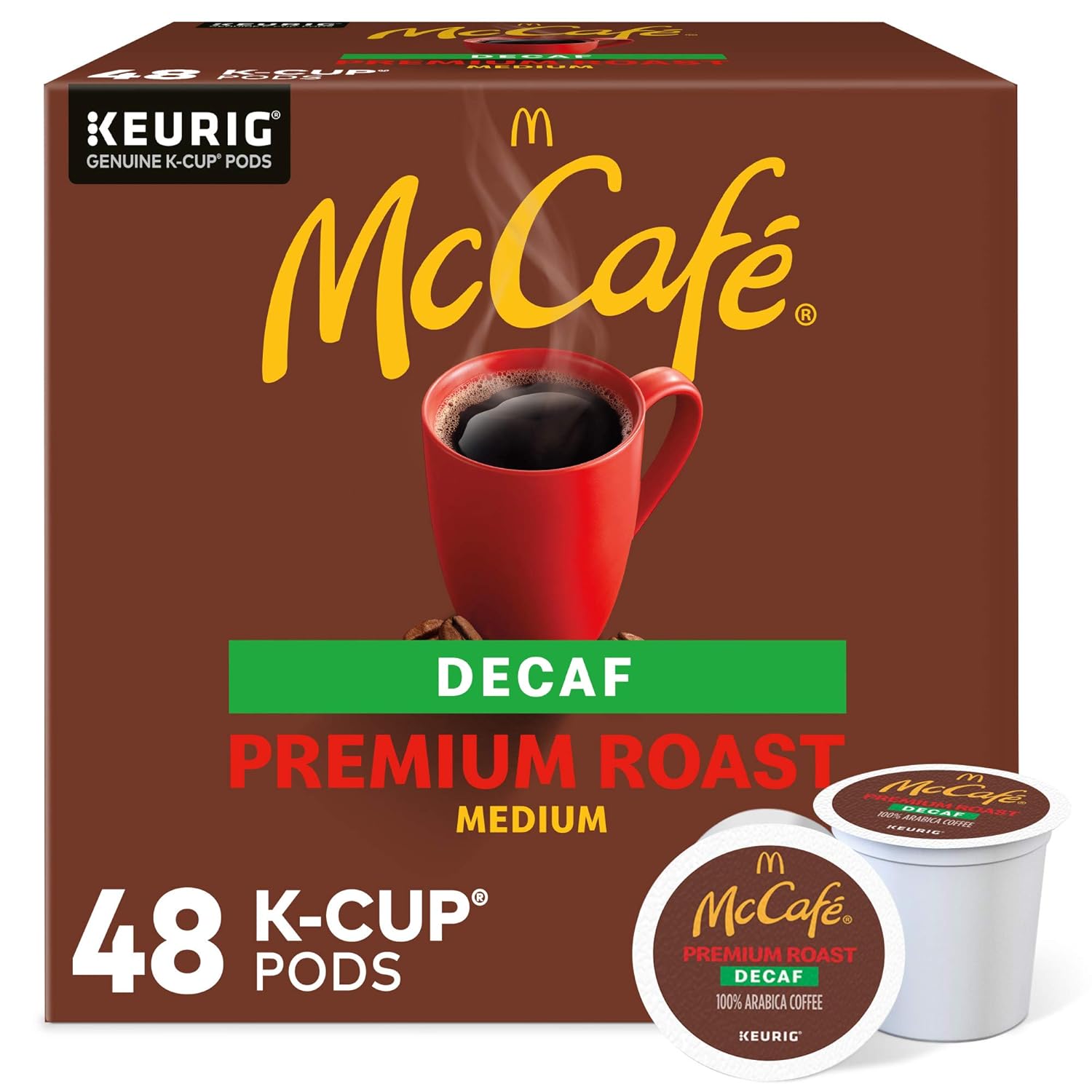 medium roast decaffeinated 100% arabica coffee blend