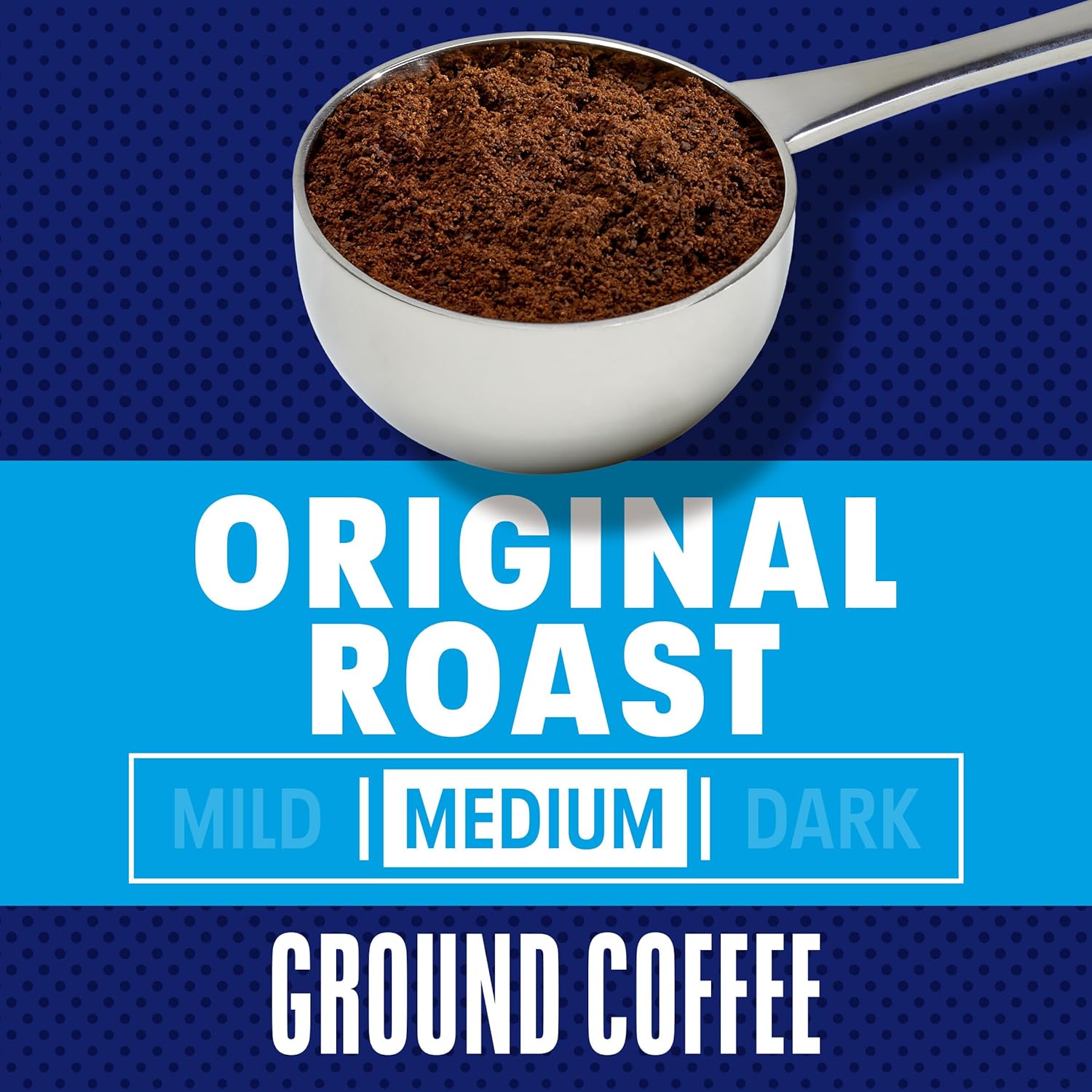 medium roast ground coffee, ready for immediate brewing