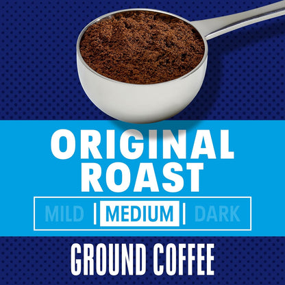 medium roast ground coffee, ready for immediate brewing