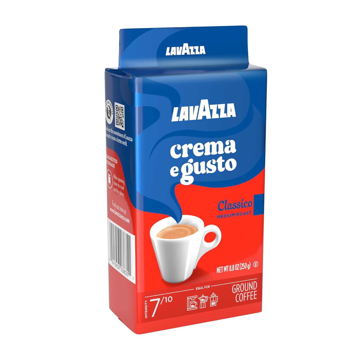 medium roast with 7/10 intensity and full-bodied finish