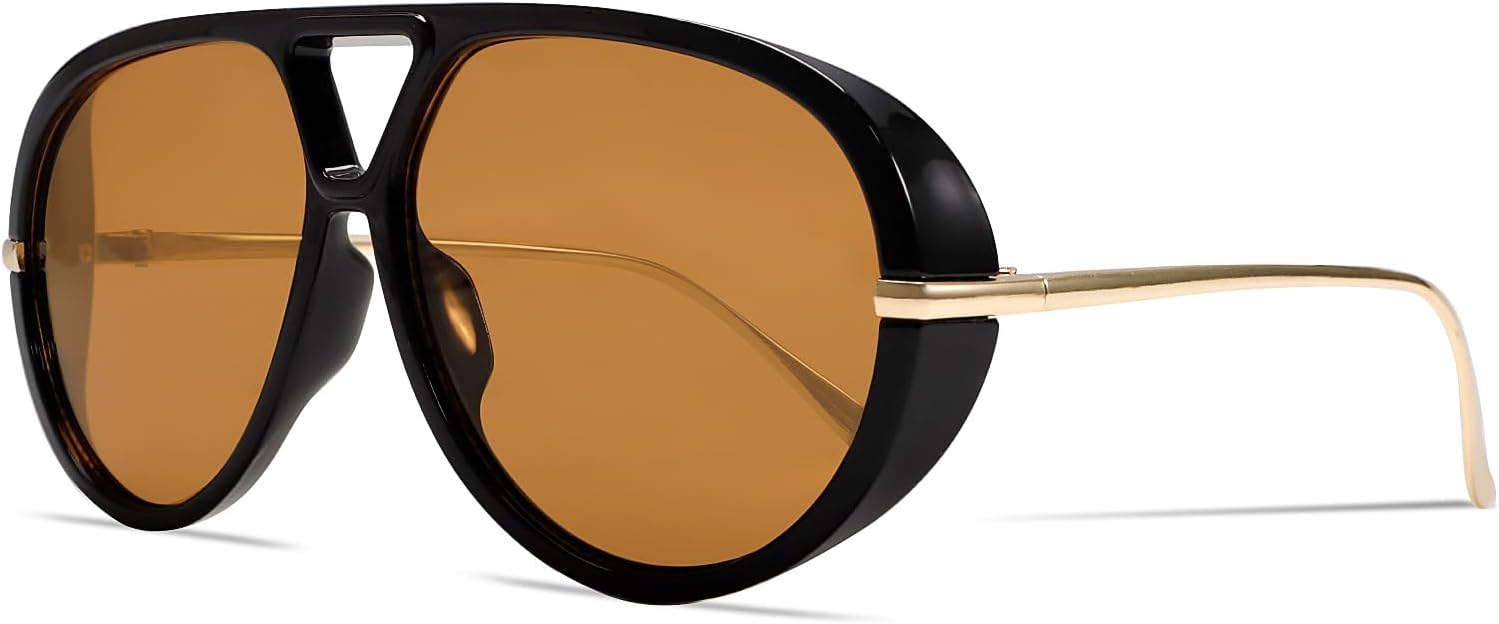 metal oversized aviator frame in 62mm lens width