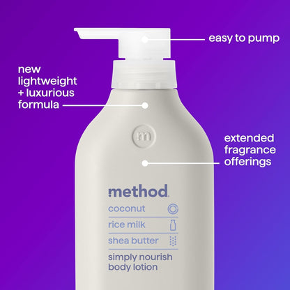 Method Body Lotion Simply Nourish – Post-Shower Self-Care Ritual for Mindful Home Spa Nights