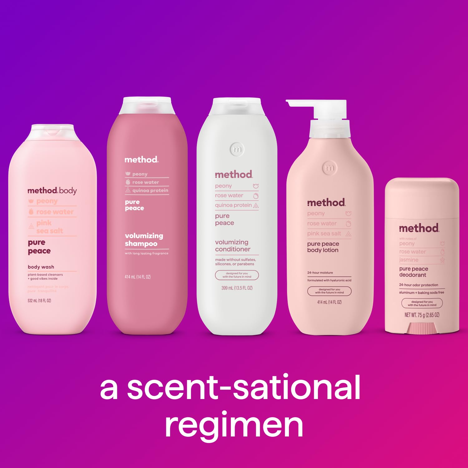 Method Body Wash, Pure Peace – Fragrance-Forward Shower Gel for Your Meditation Space