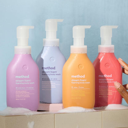 Method Dream Foam Body Wash — Premium Spa-Style Upgrade for the Master Bath, Self-Foaming Jasmine + Sandalwood Cleansing