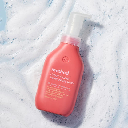 Method Dream Foam Body Wash — Premium Spa-Style Upgrade for the Master Bath, Self-Foaming Jasmine + Sandalwood Cleansing