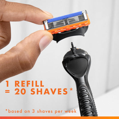 microfin skin guard to smooth skin ahead of the blades