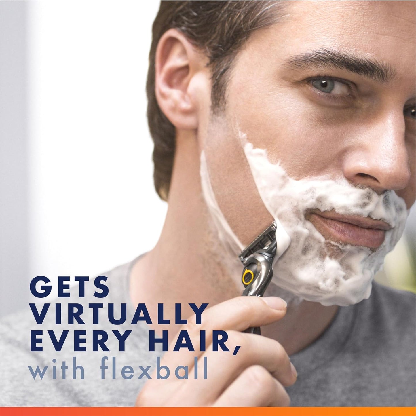 microfins that stretch and smooth skin ahead of the blade for a closer, safer cut