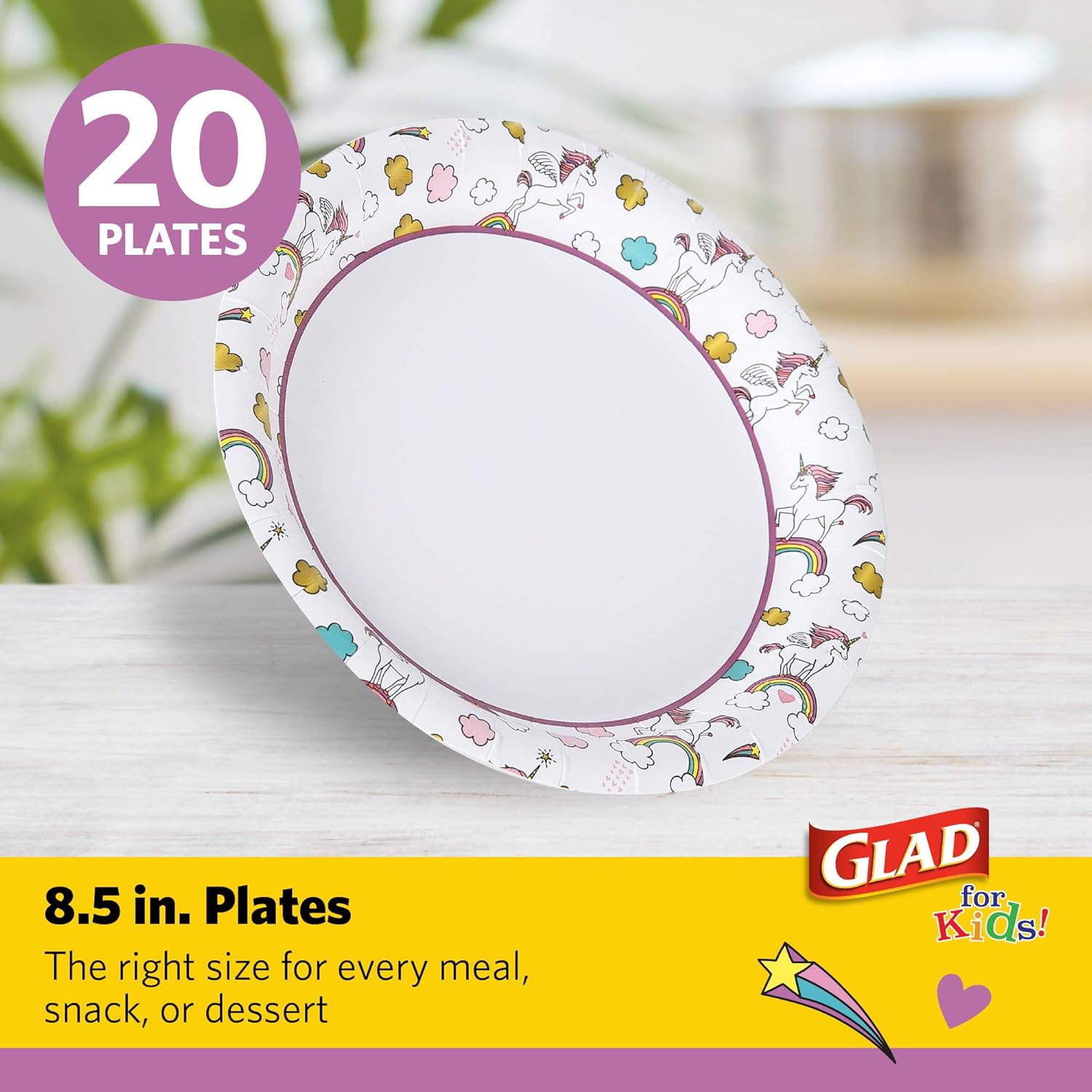 microwave-safe composition for reheating kid-sized portions on the same plate