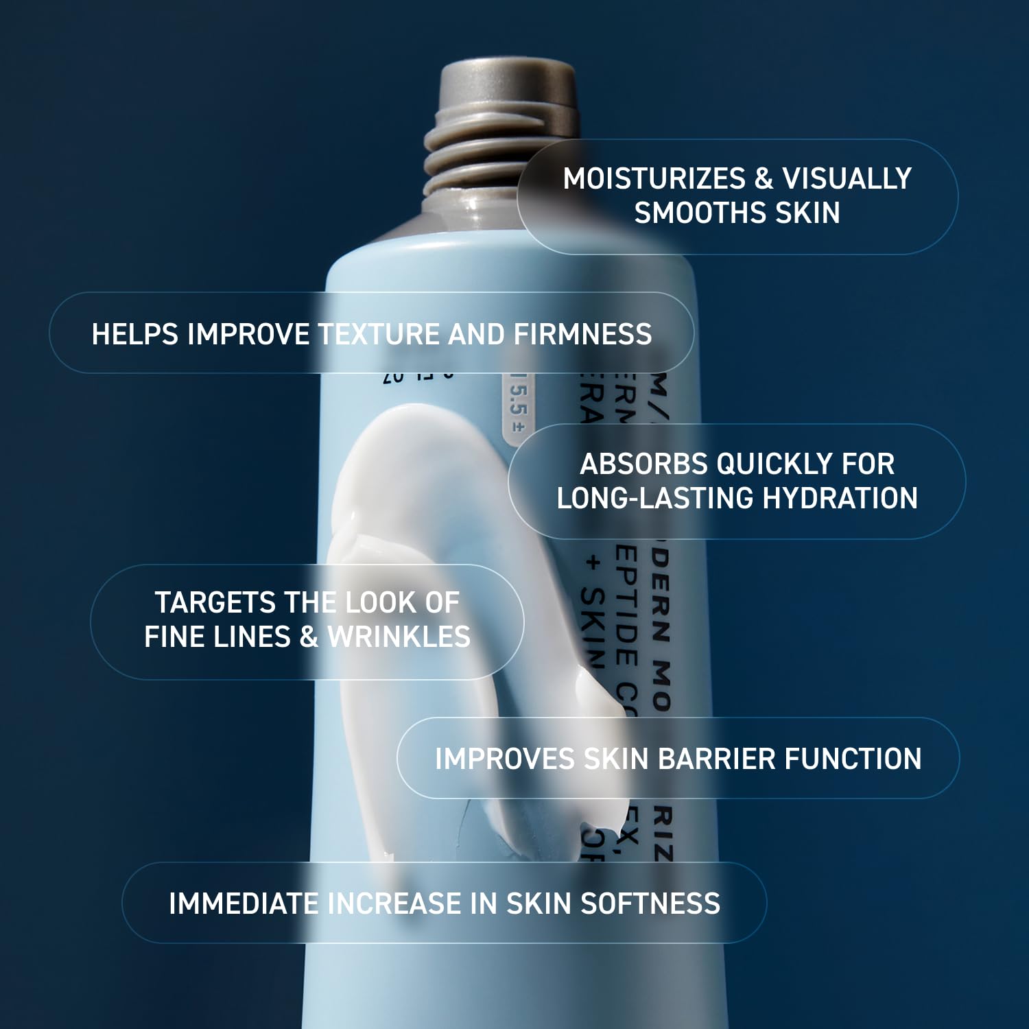 mid-weight, non-greasy, fast-absorbing texture suitable for all skin types