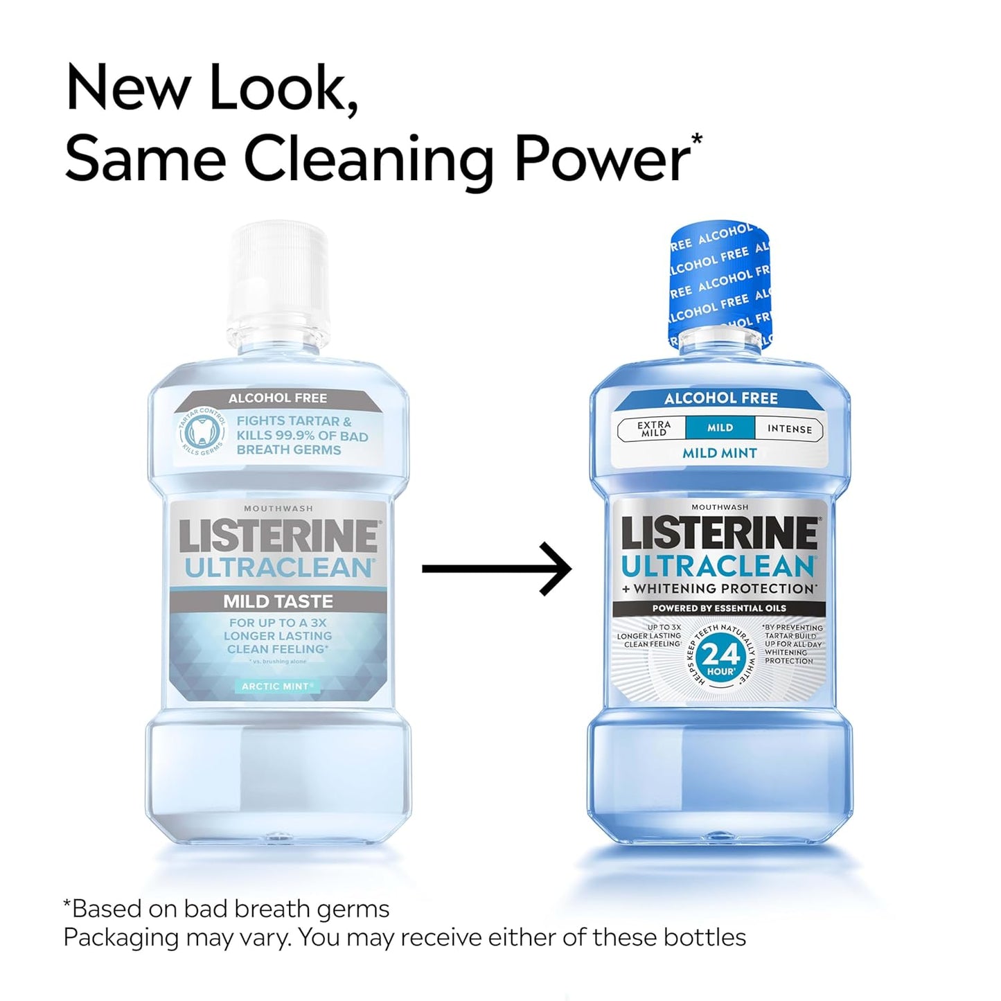 mild arctic mint flavor providing gentler taste profile versus standard variants