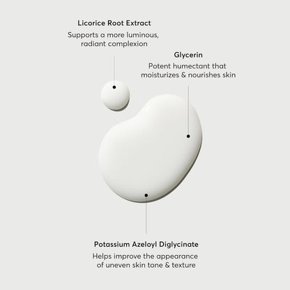 milky lotion texture that hydrates while delivering gentle exfoliation