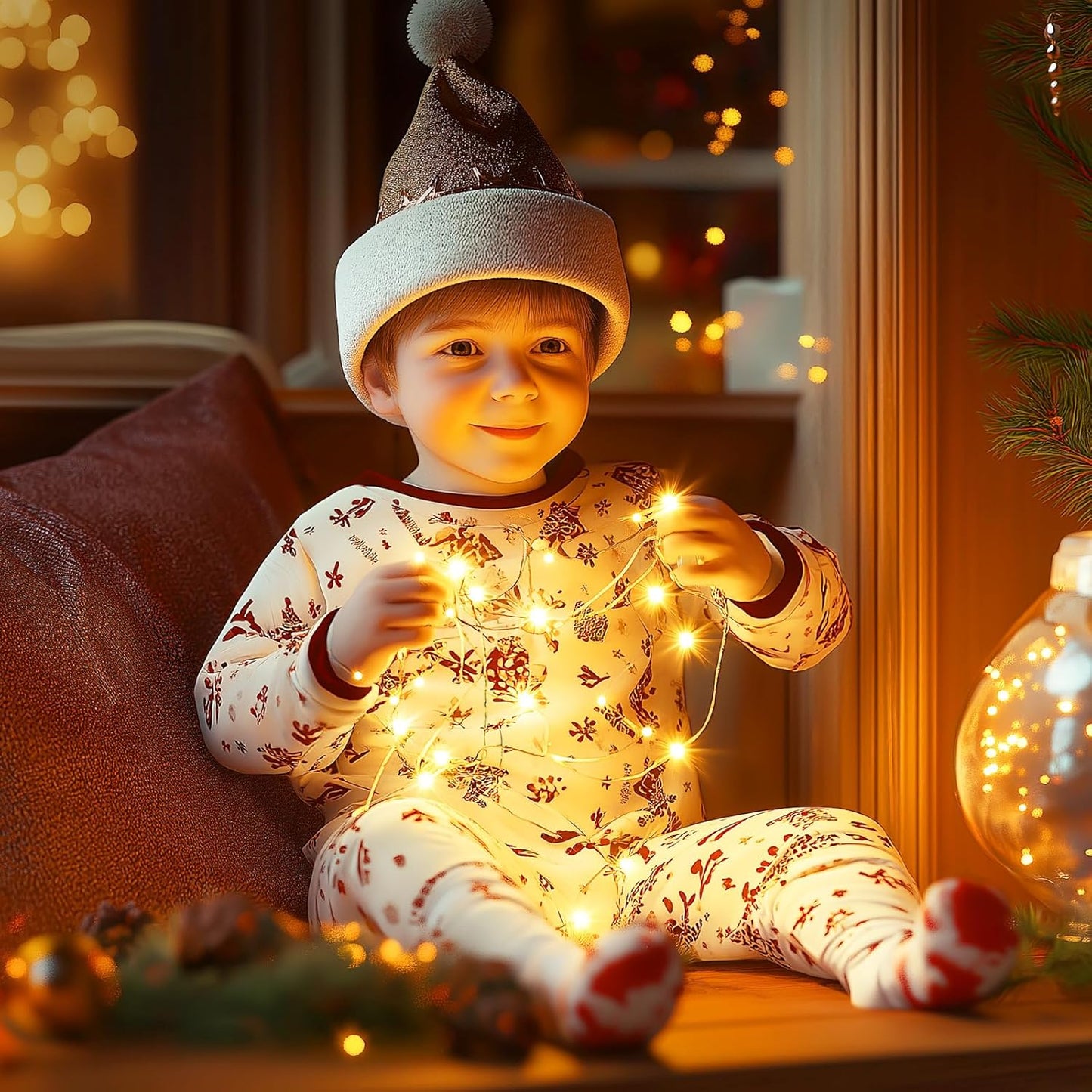 Minetom Fairy Lights Plug in – Thoughtful Birthday Gift for Her, Cozy Warm White Bedroom String Lights with Adapter