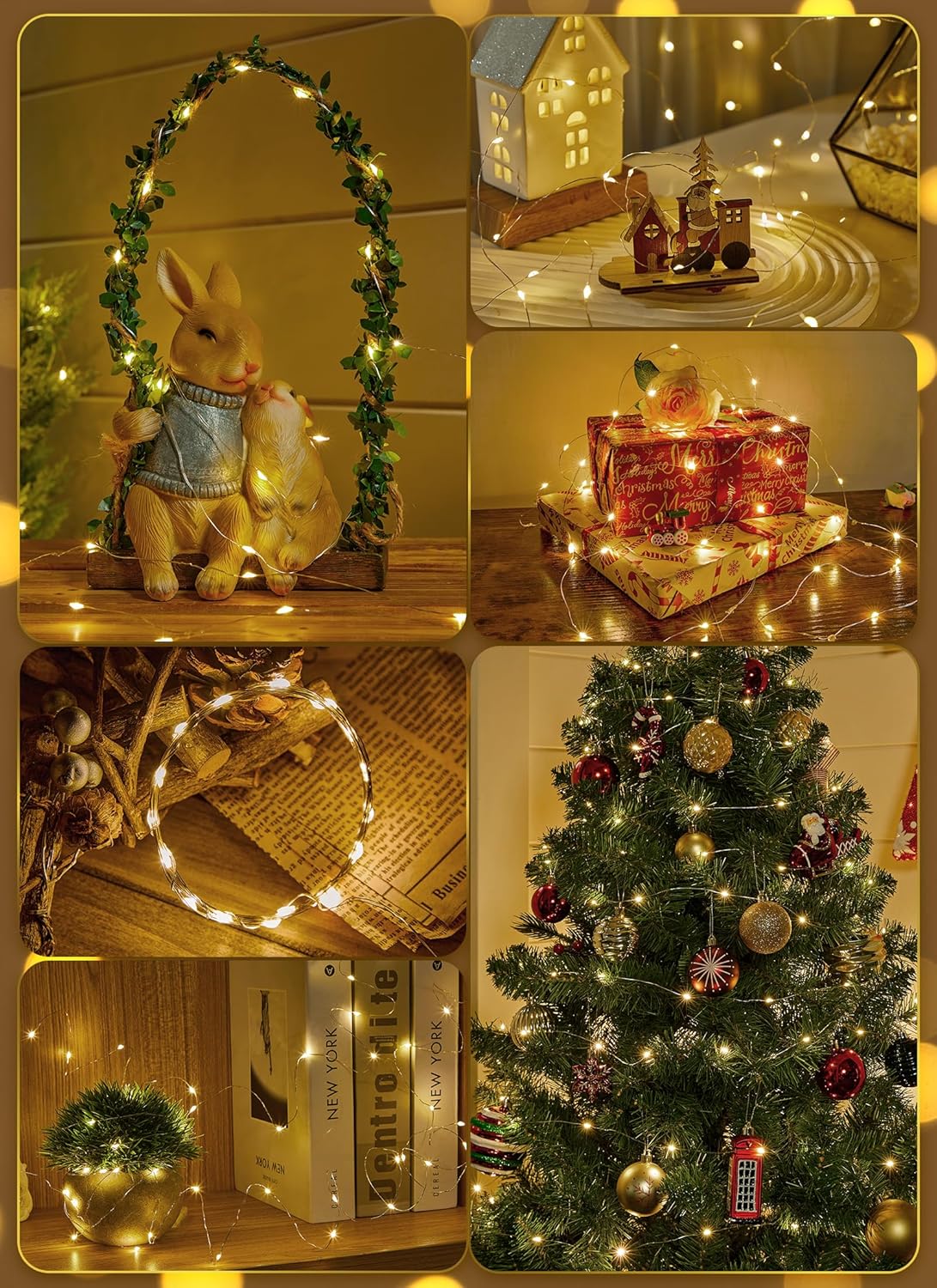 Minetom Fairy Lights – Simple Warm White String Lighting for Minimalist Bedroom and Clean Home Aesthetic