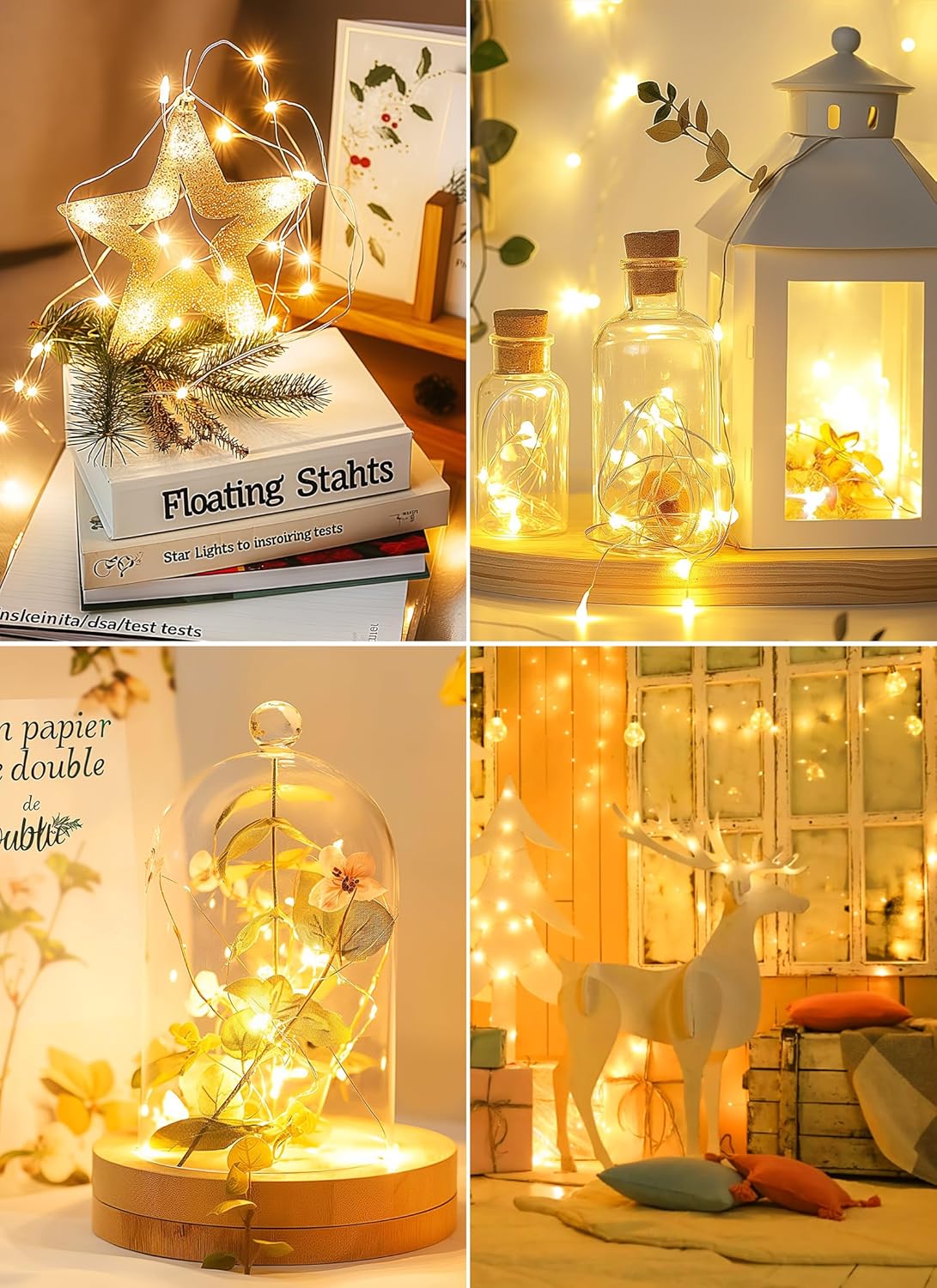 Minetom Flameless Fairy Lights – 0.03W Cool to Touch Safe Lighting for Kids Room, Pet Area & Bedroom Sleep