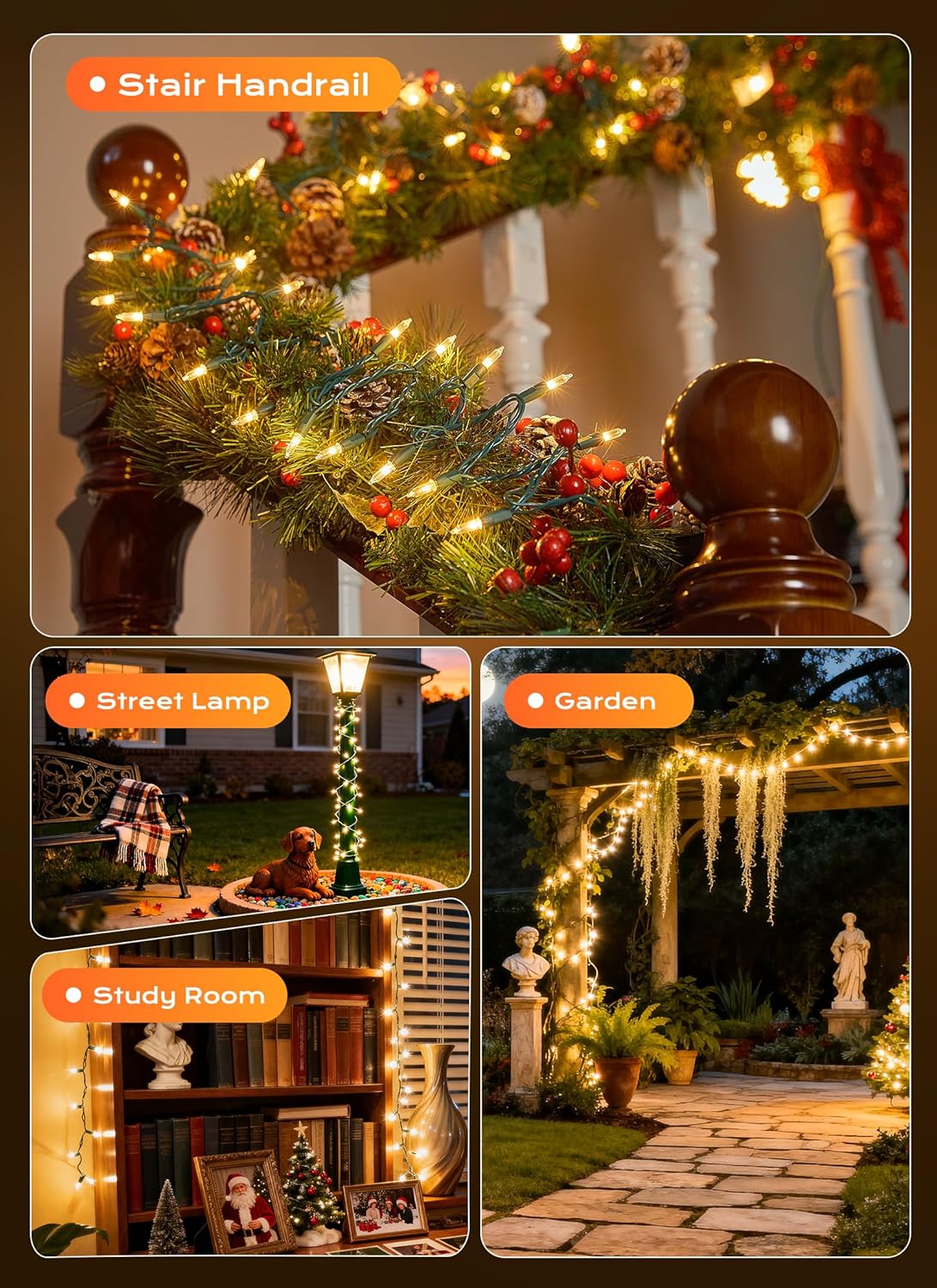 Minetom LED String Lights – Nursery and Playroom Safe Lighting, Shatterproof Cool Bulbs