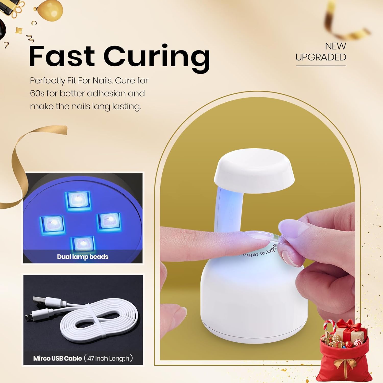 mini, space-saving housing designed specifically for nail extension work