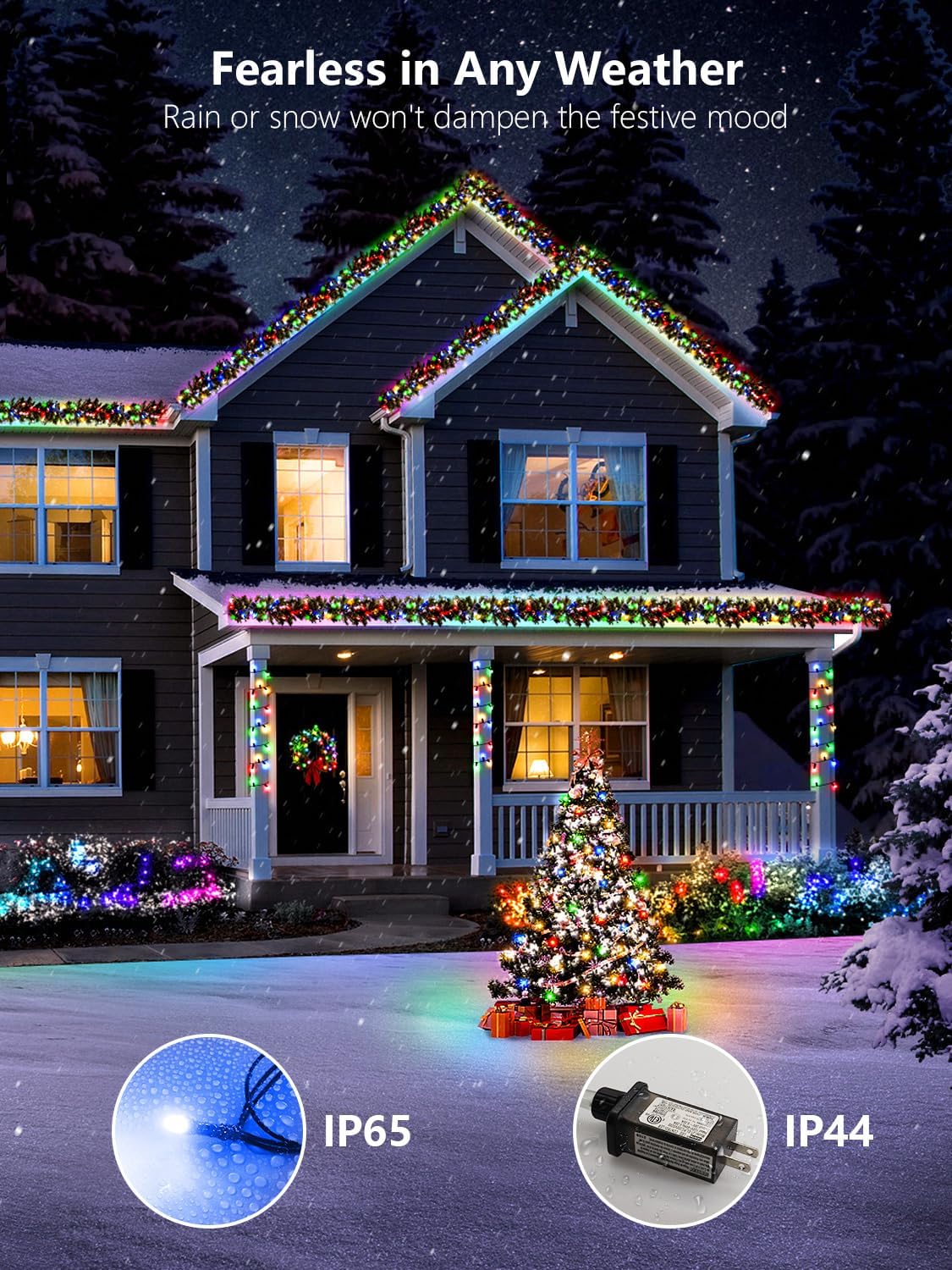Minimax Dual Mode LED String Lights 300 Count – Decorative Mood Lighting for Reading Nook, Dorm Room, Apartment, Year-Round Home Aesthetic