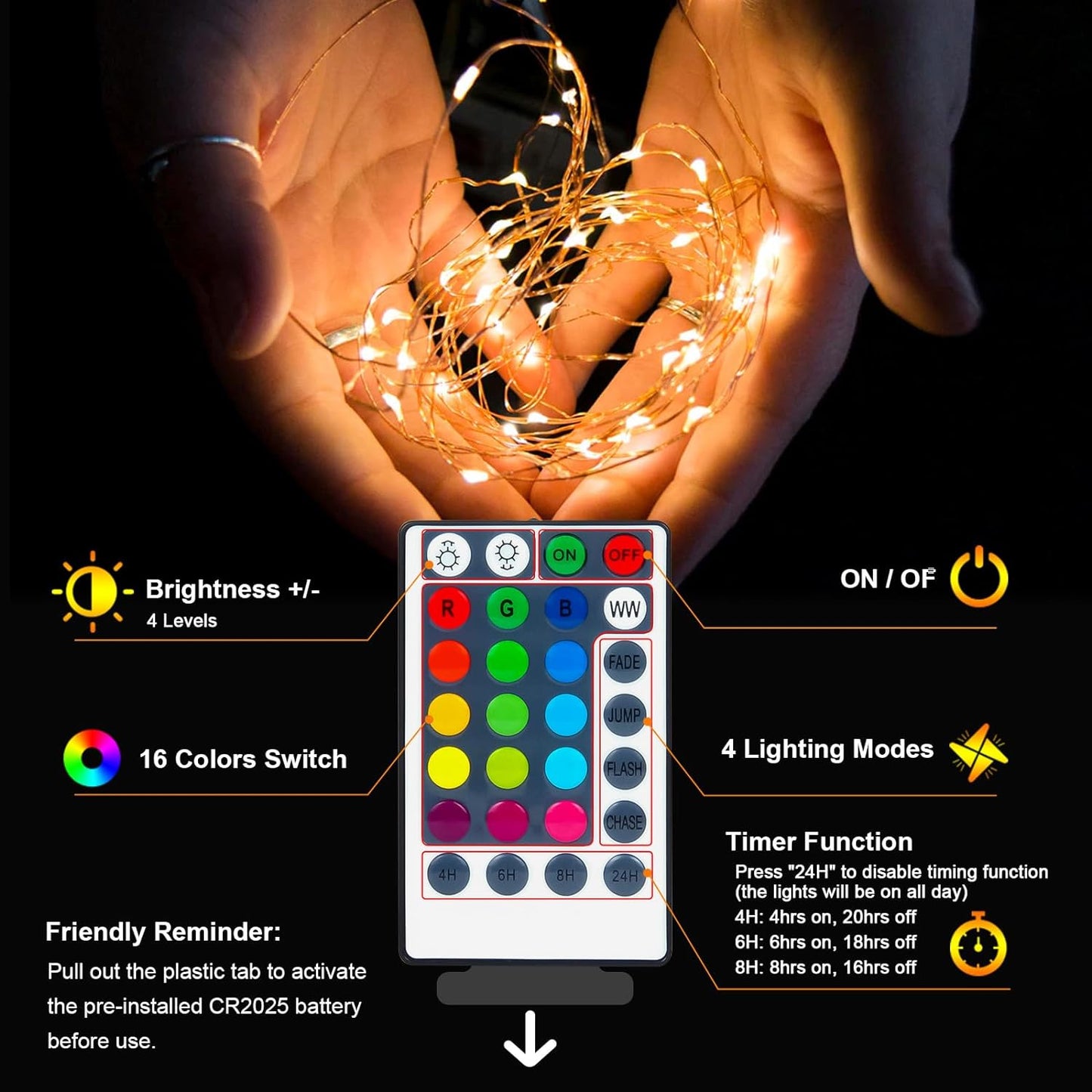 Minimax Simple Design Fairy Lights – Clean Aesthetic LED String Lights with Neutral Warm White
