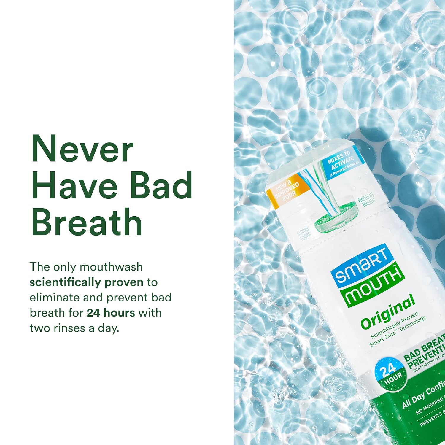 mint flavor with a non-burning, gentle mouthfeel suitable for daily use