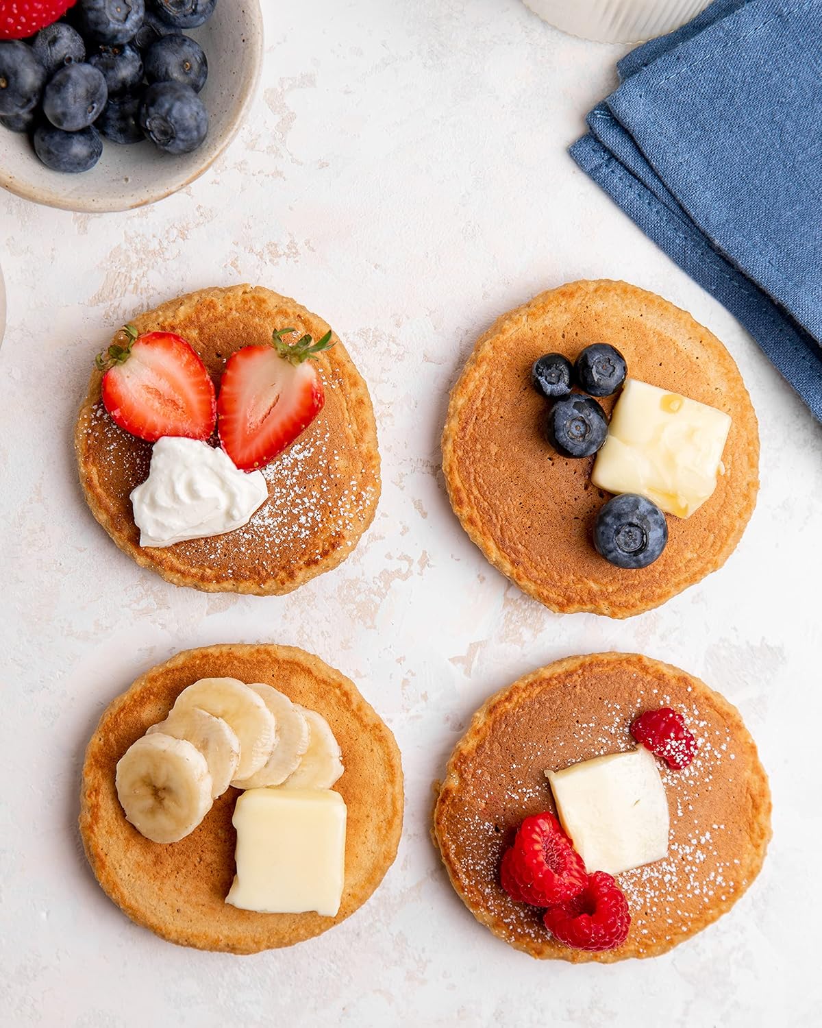 Miss Jones Baking Gluten Free Pancake Mix - High Protein Whole Grain Breakfast for Active Wellness Routines
