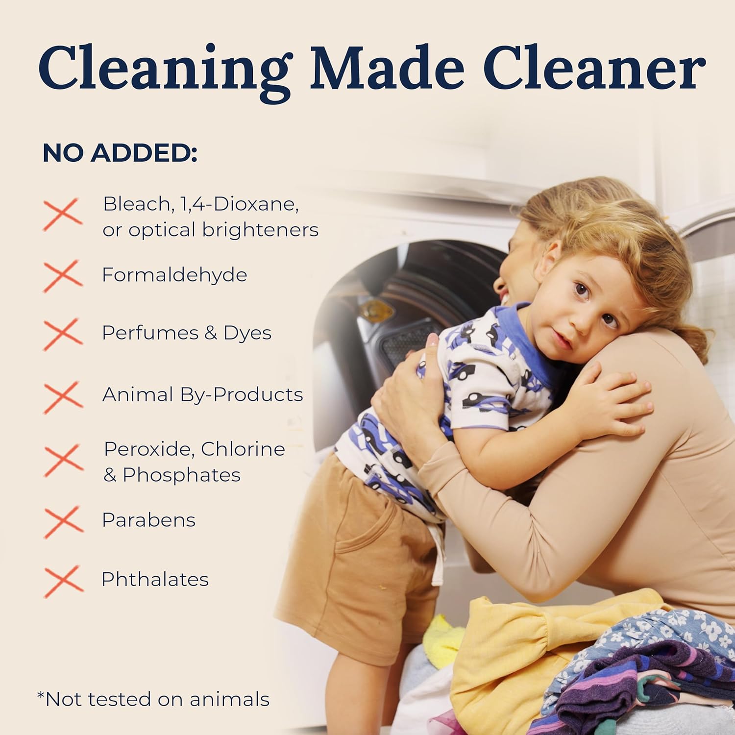 Miss Mouth's Messy Eater Laundry Detergent Sheets for Babies and Toddlers, Hypoallergenic Nursery Laundry Solution