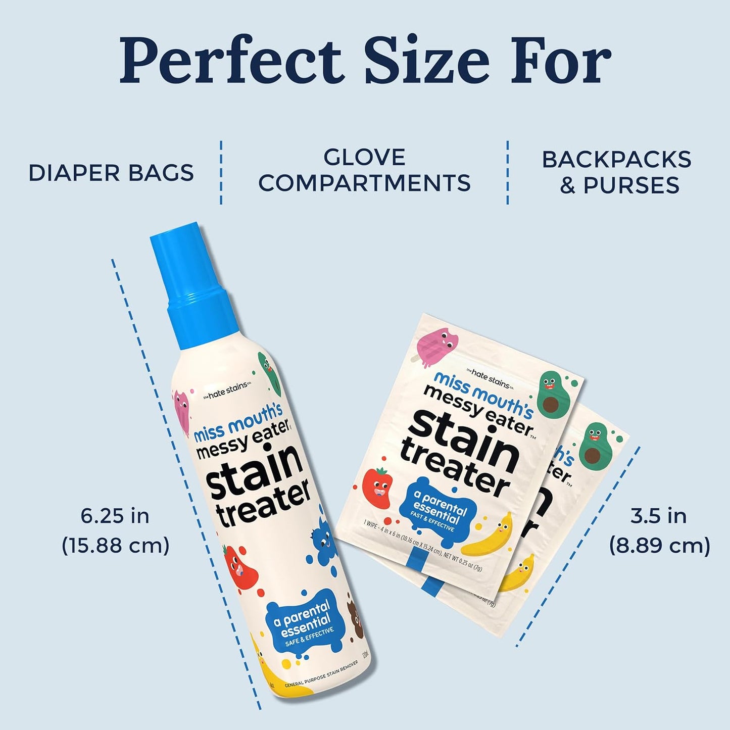 Miss Mouth's Messy Eater Stain Treater – Baby-Safe Nursery Stain Remover for Onesies and Burp Cloths