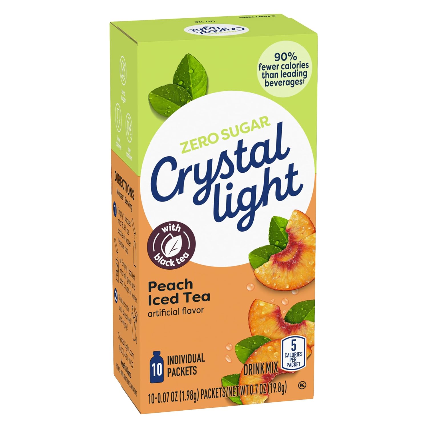 mixes instantly with 2 cups of water by shaking or stirring