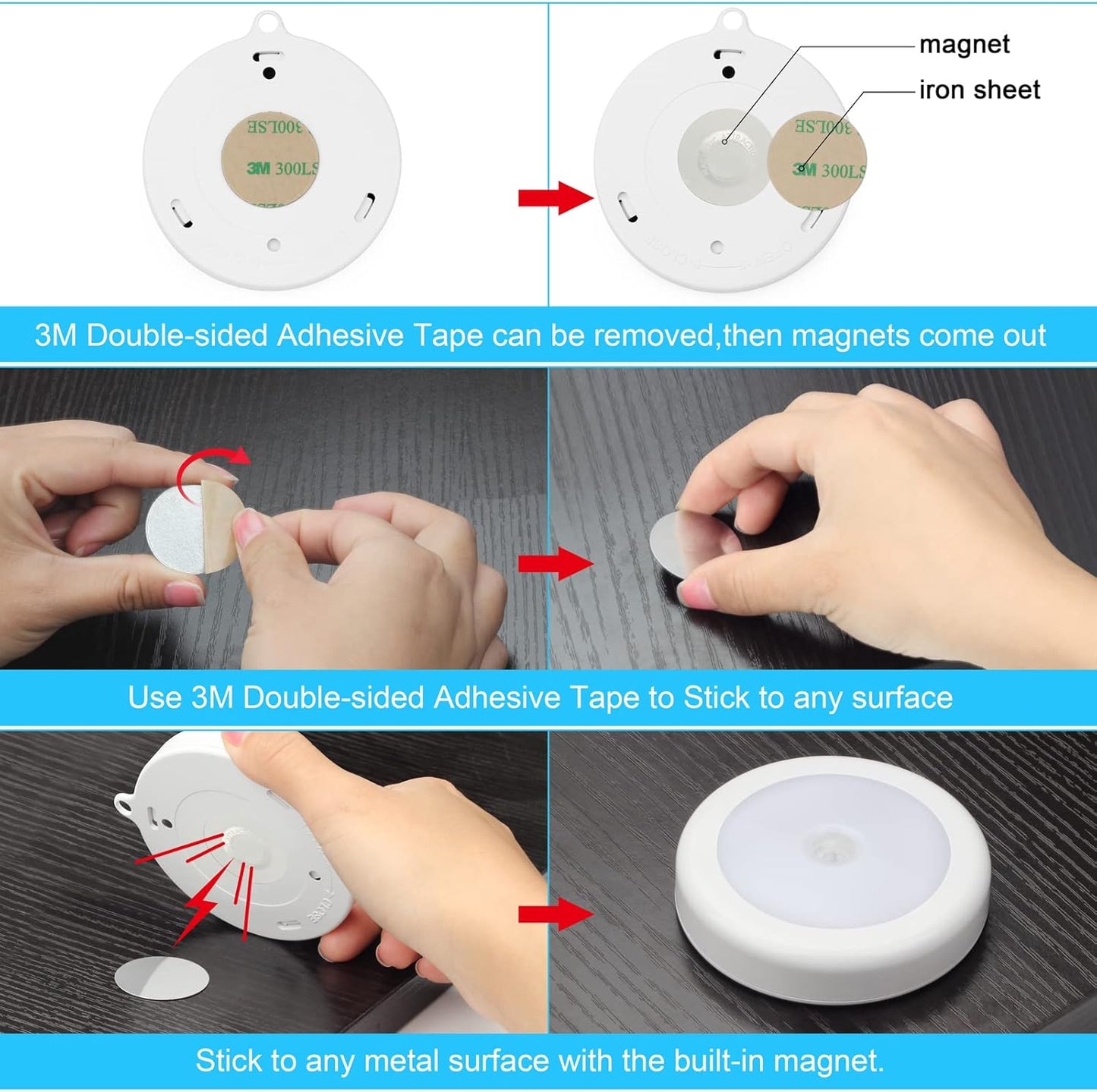 Mlambert 4 Pack Motion Sensor Night Light, Practical Housewarming Gift for New Homeowners and Seniors