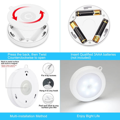 Mlambert 4 Pack Motion Sensor Night Light, Practical Housewarming Gift for New Homeowners and Seniors