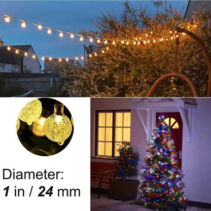 Mocalido USB Globe String Lights – 50ft Portable Camping Lights for Tent Decor and Backyard Patio Ambiance
