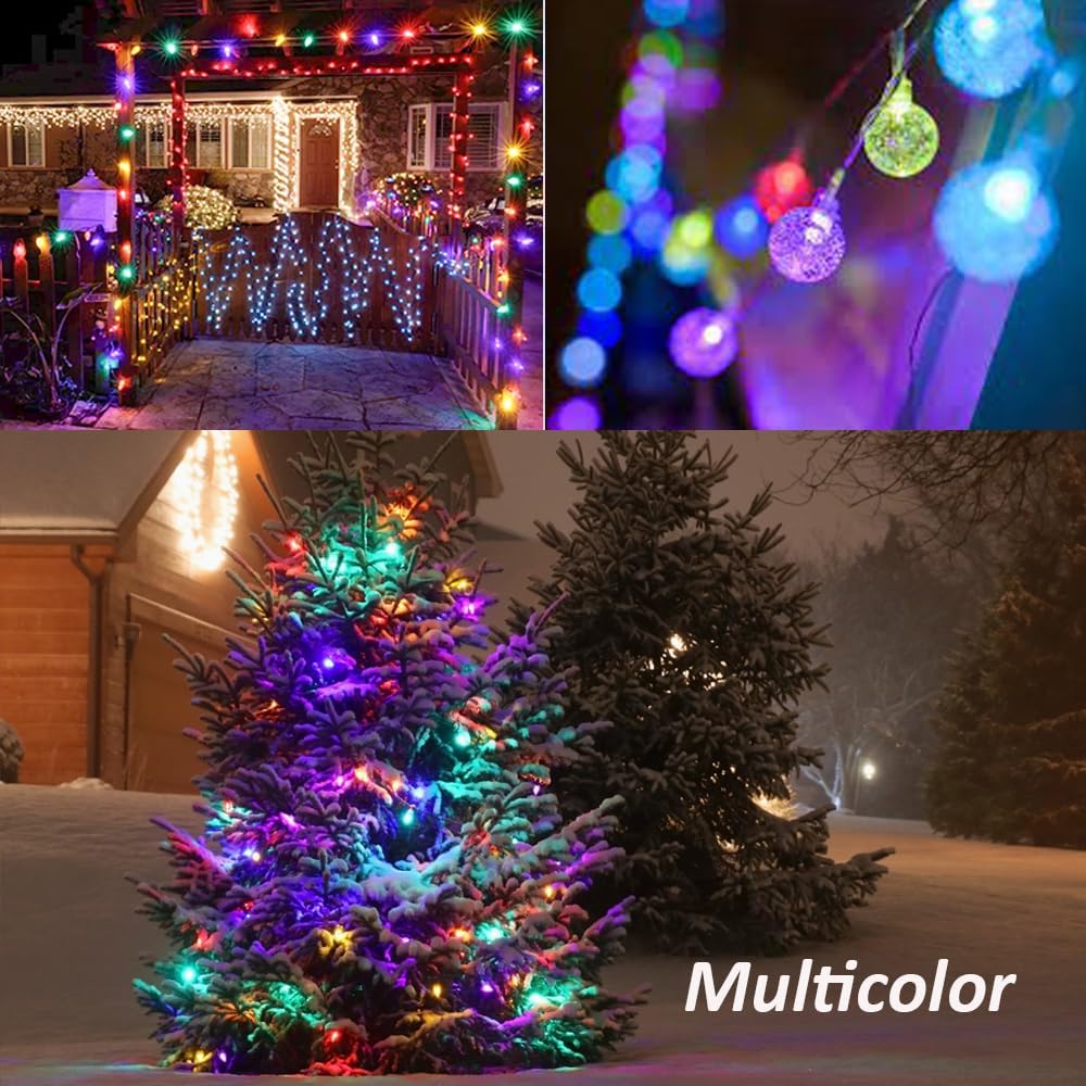 Mocalido USB Globe String Lights – 50ft Portable Camping Lights for Tent Decor and Backyard Patio Ambiance