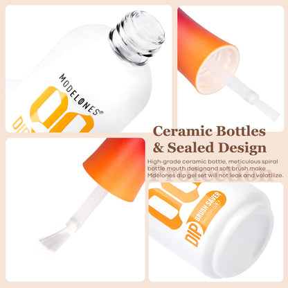Modelones Dip Powder Liquid Set – UV-Free Starter Kit for Safer At-Home Manicures