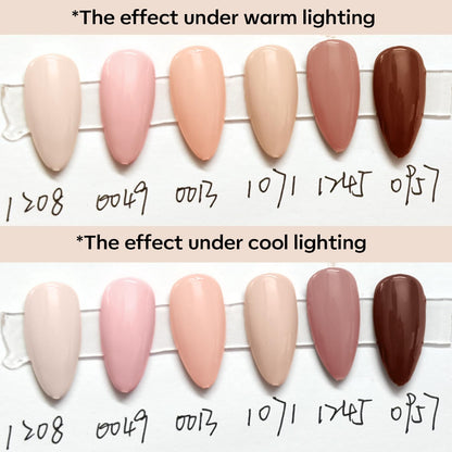 modelones Gel Nail Polish Kit – 6 Nude Pink Shades, Stylish Vanity Decor and At-Home Manicure Set for the Bedroom