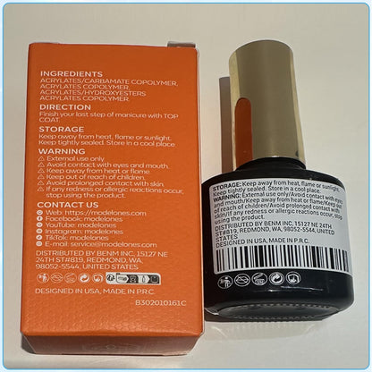 modelones Gel Polish Top Coat Kit – Holiday Gift for Nail Lovers, 28+ Day Wear