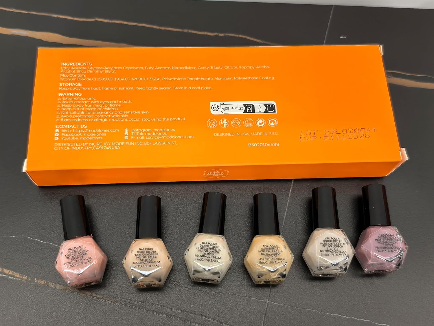 modelones Jelly Nail Polish Set of 6 – Thoughtful Birthday Gift for Women, Sheer Nude Pink Red Brown Mini Bottles for DIY Nail Art at Home